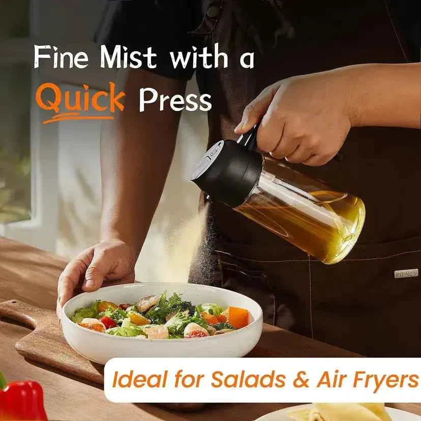 Oil Dispenser and Sprayer for Precise and Mess-Free Cooking