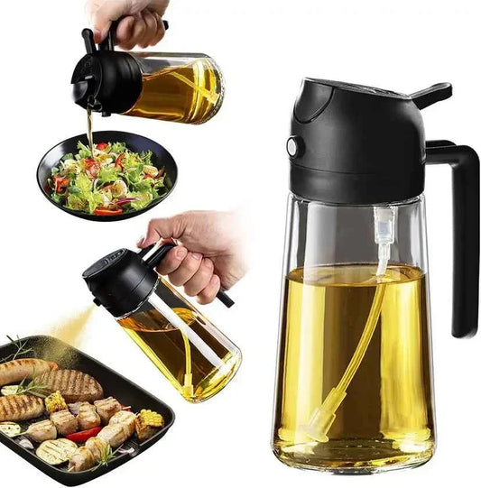Oil Dispenser and Sprayer for Precise and Mess-Free Cooking