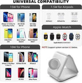 3-in-1 Wireless Charger for Effortless Device Charging