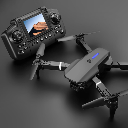 E88 Air Foldable RC Drone with Dual Camera | Remote Control || طائرة بدون طيار قابلة للطي E88 Air مزودة بكاميرا مزدوجة | جهاز تحكم عن بعد
