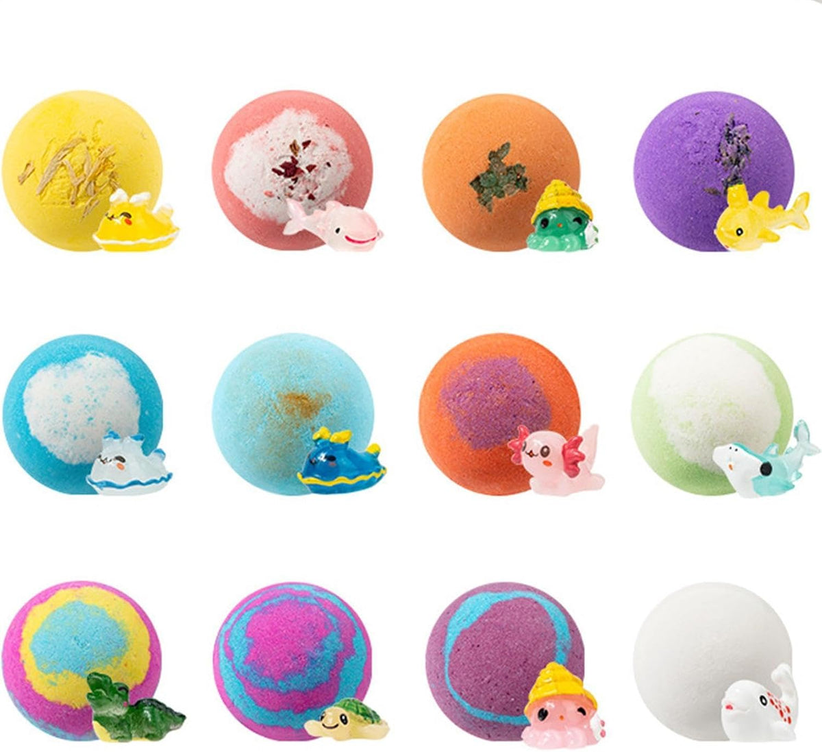 Gift Set Of 12 Bath Bombs For Kids