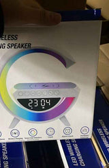 Digital Wireless Charger Speaker - Sleek Design with LED Features