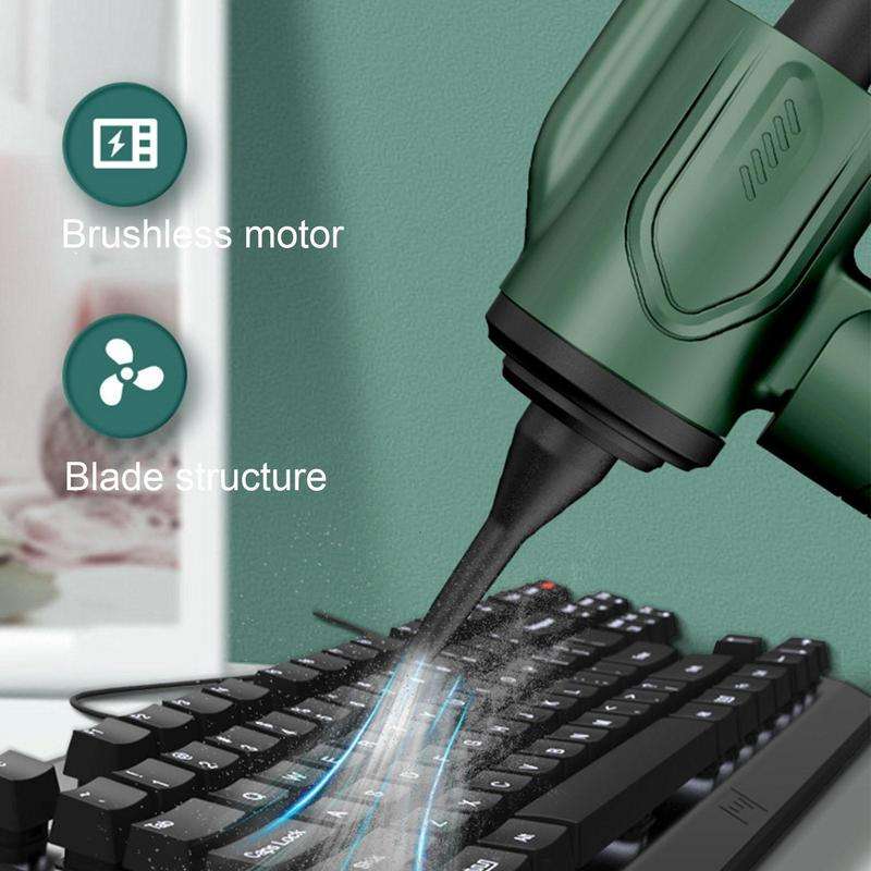 Foldable Mini USB Vacuum & Air Blower for Portable Cleaning Solutions
