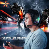 Gaming Headset RGB Wired Computer Headset for PS4