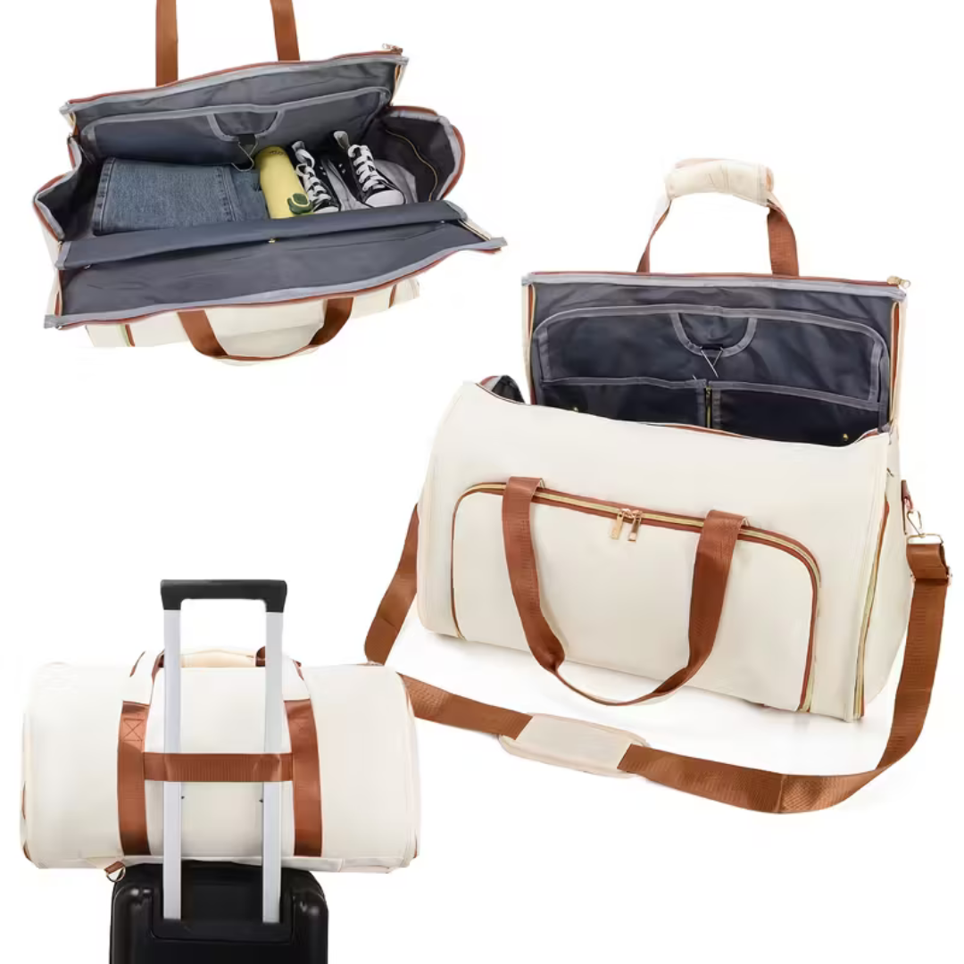 3-in-1 Travel Duffel Bag - Waterproof Garment Organizer for Convenient Packing