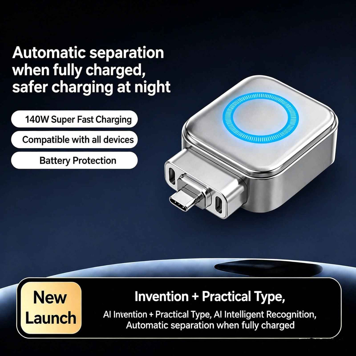 USB-C Charging Adapter with Auto Eject for Seamless Connectivity