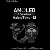 HainoTeko12 Waterproof Smartwatch - Your Ultimate Fitness Tracker and Stylish Companion