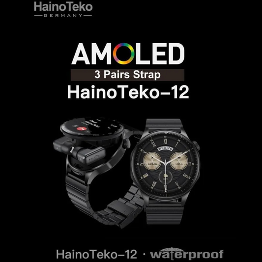 HainoTeko12 Waterproof Smartwatch - Your Ultimate Fitness Tracker and Stylish Companion