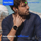 HainoTeko12 Waterproof Smartwatch - Your Ultimate Fitness Tracker and Stylish Companion