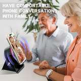 4-in-1 Wireless Induction Speaker with RGB Lights & Phone Stand - 360° Rotating Design