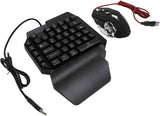 One Hand RGB Gaming Combo Keyboard and Mouse for Ultimate Gaming Experience