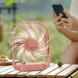 Portable Mini Desktop Fan for On-the-Go Comfort