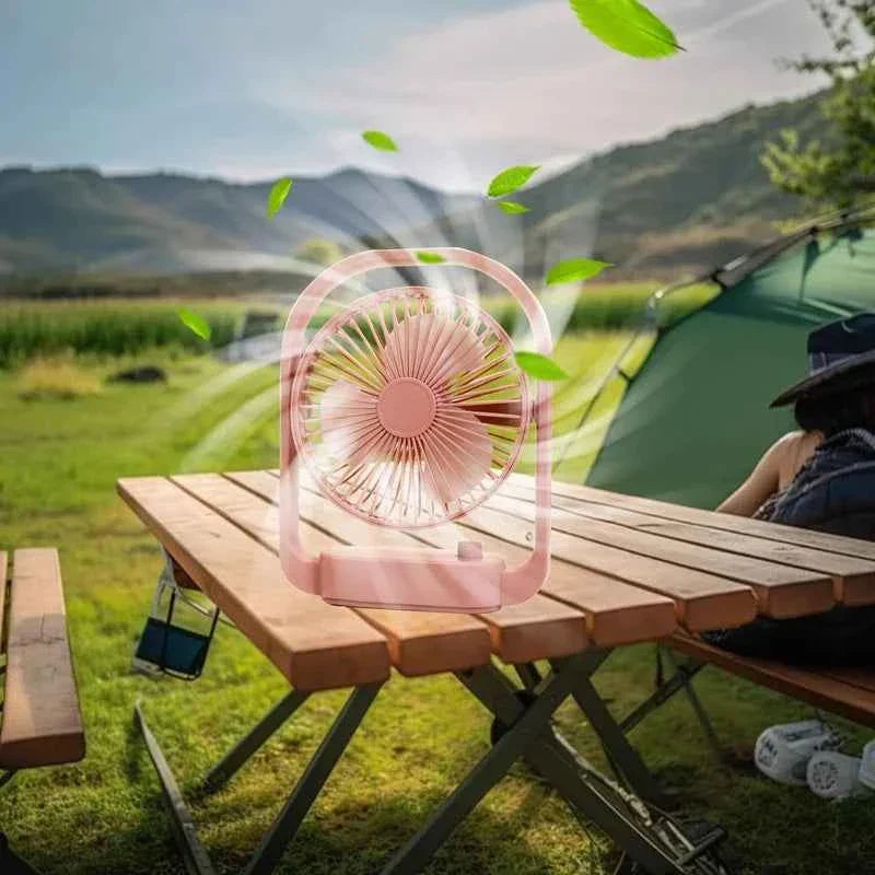Portable Mini Desktop Fan for On-the-Go Comfort
