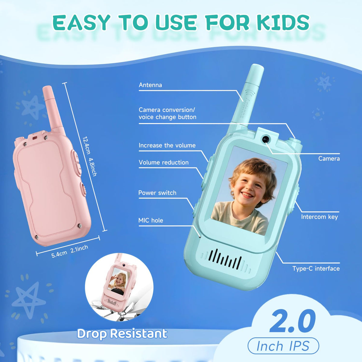 Kids Video Calling Walkie-Talkie for Fun Communication and Adventure